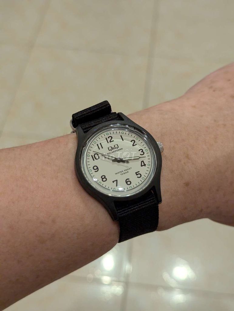 Đồng hồ Q&Q Solar Unisex Đen 37mm 100m. Mua bán Đồng hồ tại Thành phố Thủ Đức Tp Hồ Chí Minh được đăng bởi Vũ Hoàng Thịnh hình 1