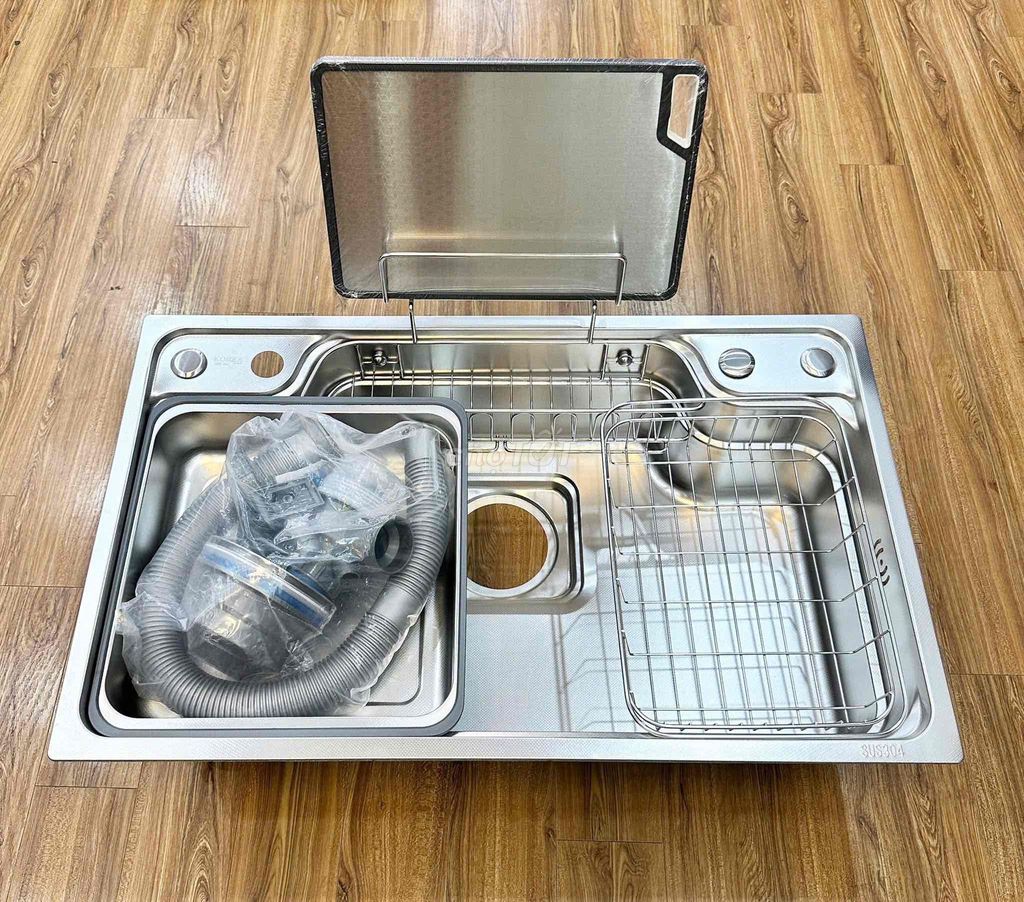 Chậu rửa chén Inox 304 78x48cm dày 4ly mới. Mua bán Dụng cụ nhà bếp tại Quận Hải Châu Đà Nẵng được đăng bởi THIẾT BỊ GIA DỤNG HÀNG CHÍNH HÃNG hình 1
