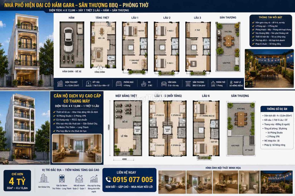 🚨 CHỈ HƠN 4 TỶ SỞ HỮU ĐẤT 55M² SÁT GLOBAL CITY – XÂY 1 TRỆT 3 LẦU!  🏡