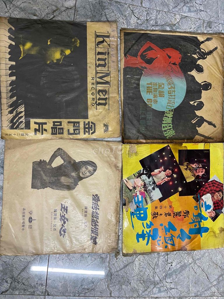 4 Đĩa than nhạc hoa 33 vòng/phút. Mua bán Đồ sưu tầm, đồ cổ tại Huyện Xuân Trường Nam Định được đăng bởi Đồ cũ NĐ hình 1