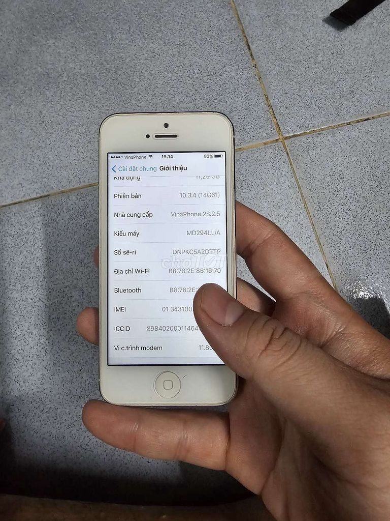 Apple iPhone 5G 16GB gl giao lưu. Mua bán Điện thoại tại Quận Gò Vấp Tp Hồ Chí Minh được đăng bởi DN hình 1