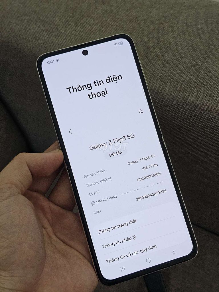 Samsung Galaxy Z Flip3 5G 256GB Kem. Mua bán Điện thoại tại Quận Thanh Xuân Hà Nội được đăng bởi Nam hình 1
