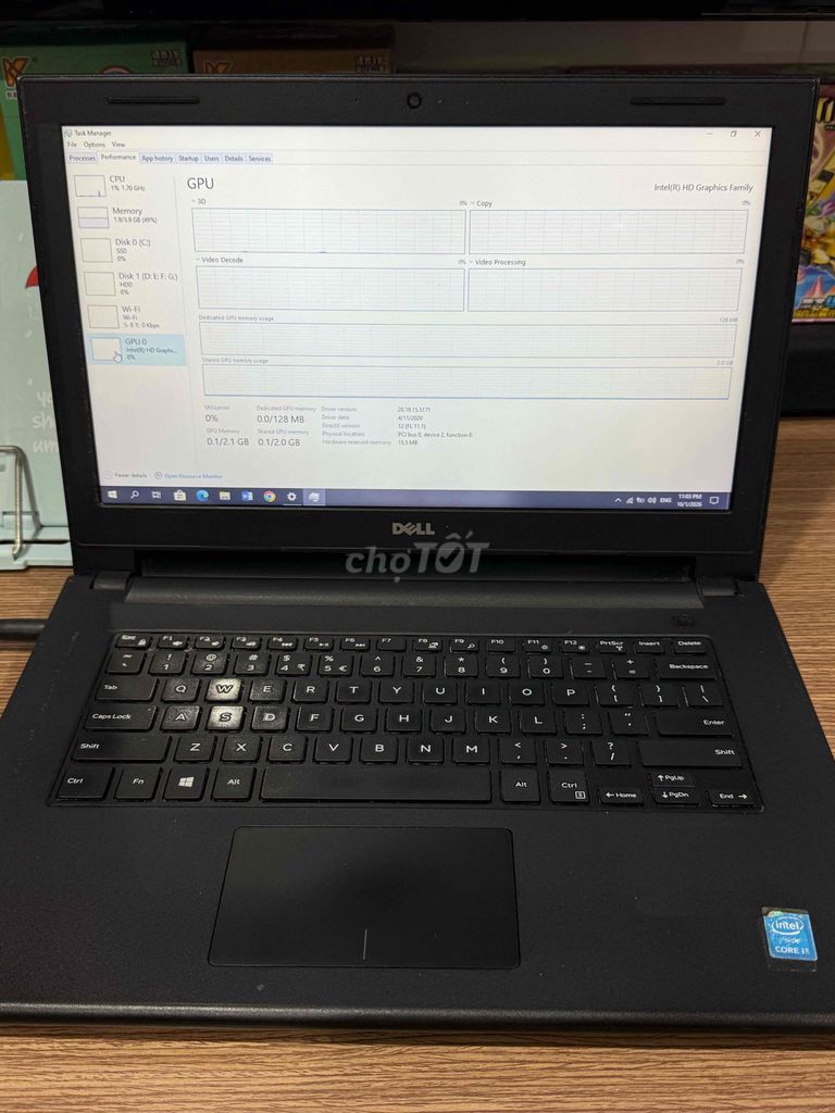 Dell Laptop SSD 128 Ram 4G i3. Mua bán Laptop tại Quận 8 Tp Hồ Chí Minh được đăng bởi Thu Huong hình 1