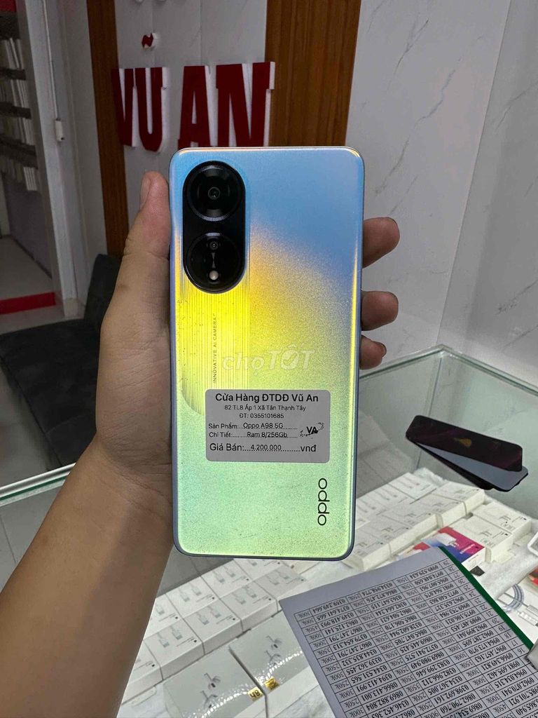 Oppo A98 5G 256GB Xanh. Mua bán Điện thoại tại Huyện Củ Chi Tp Hồ Chí Minh được đăng bởi Hongngan hình 1