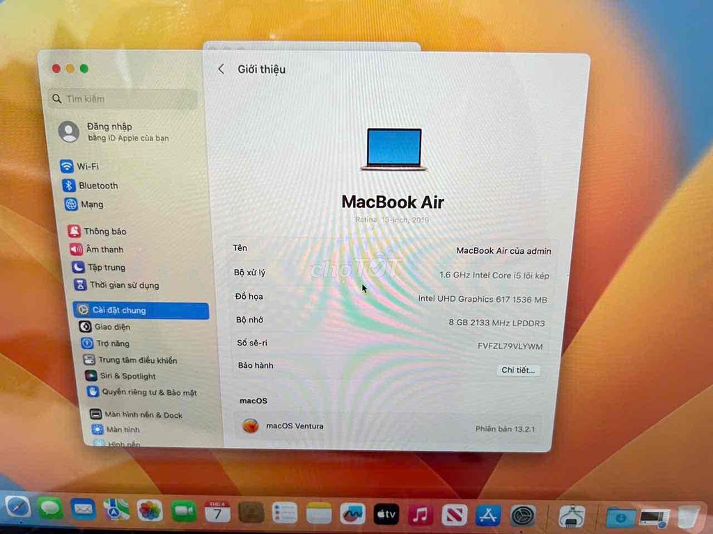cần bán mac air 2019 ram8 256gb. Mua bán Máy tính bảng tại Quận Tây Hồ Hà Nội được đăng bởi Nguyễn Đình Đăng hình 3