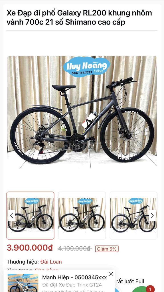 xe đạp galaxy. Mua bán Xe đạp tại Huyện Long Điền Bà Rịa - Vũng Tàu được đăng bởi Lê Danh hình 2