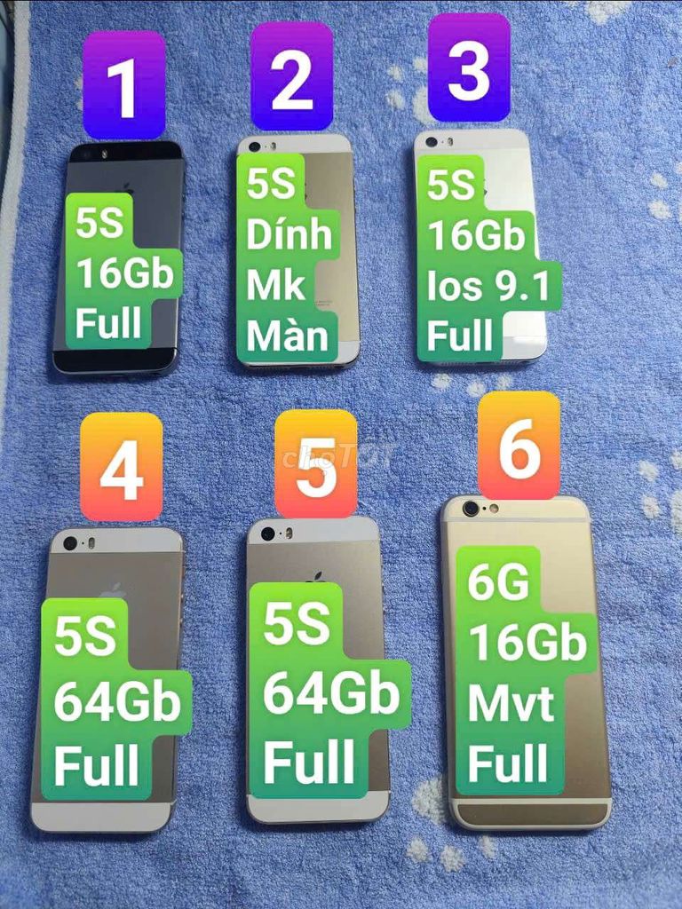 LÔ MỚI 👉👉IPHONE 5S - 6G❤❤❤. Mua bán Điện thoại tại Quận 12 Tp Hồ Chí Minh được đăng bởi BẢO TRÂM quán cóc hình 5