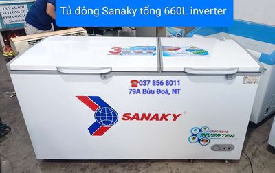 Tủ đông Sanaky tổng 660L inverter