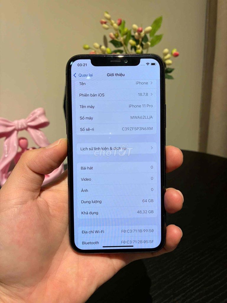 iPhone 11 Pro 64GB Xám. Mua bán Điện thoại tại Thành phố Buôn Ma Thuột Đắk Lắk được đăng bởi Châu hình 1