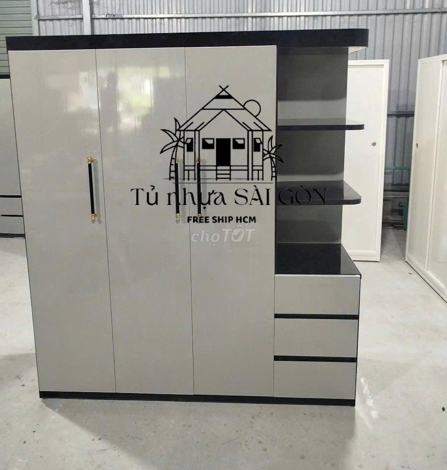 Tủ quần áo Nhựa Đài Loan 1m8x1m45x45cm. Mua bán Tủ, kệ gia đình tại Huyện Đức Hòa Long An được đăng bởi Cửa Hàng Nội Thất hình 1