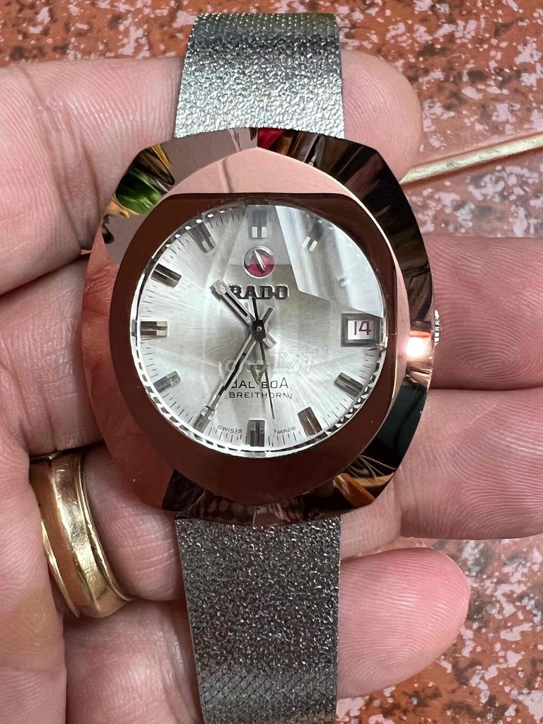 rado cơ auto vỏ đá vàng hồng size35x40