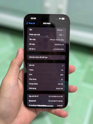 Iphone 14 pro max lock 128gb pin 89%
