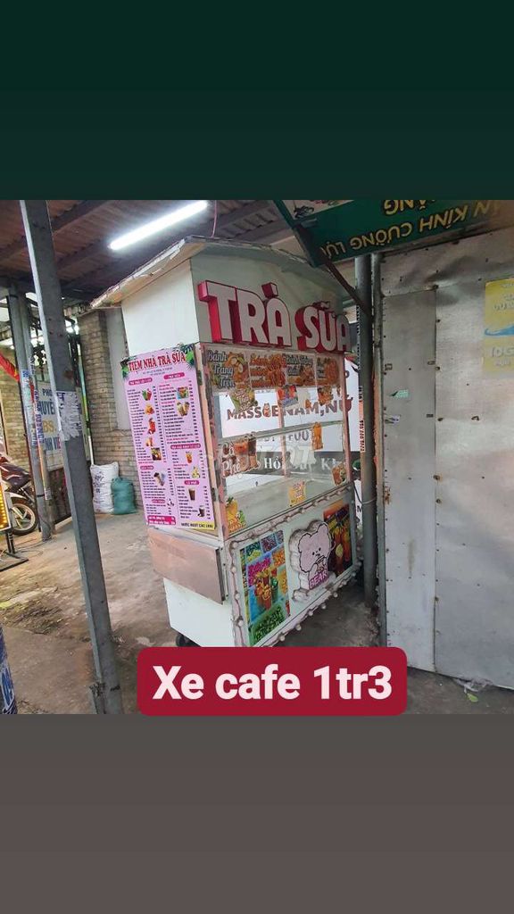 Xe trà sữa 1m2x60cmx2m mái che. Mua bán Đồ chuyên dụng, Giống nuôi trồng tại Quận Bình Tân Tp Hồ Chí Minh được đăng bởi Hưng hình 1