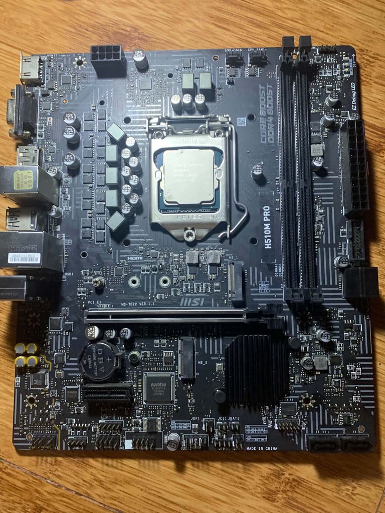 Bo mạch chủ MSI H510M PRO , i5 10400F. Mua bán Linh kiện (RAM, Card...) tại Quận Thanh Xuân Hà Nội được đăng bởi LK PC cũ  hình 1