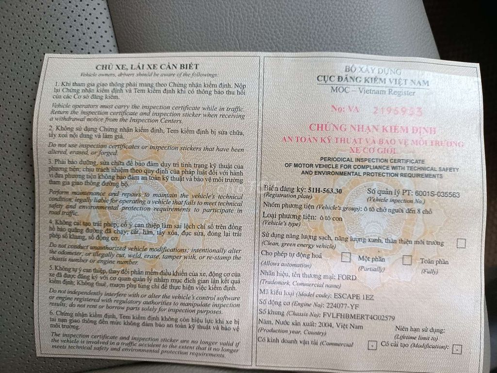 3 122 2004 2.0L 4x4 MT -DANG KIỂM MỚI. Mua bán Ô tô tại Quận Tân Bình Tp Hồ Chí Minh được đăng bởi Anh Duy hình 15