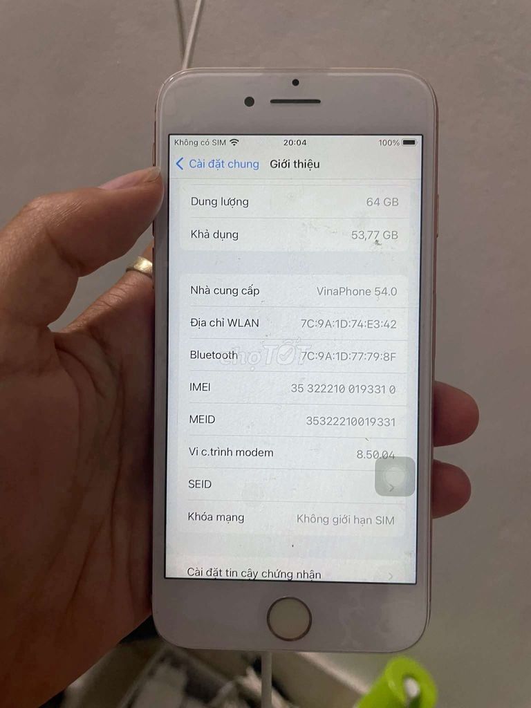 iPhone 8 64GB Vàng hồng. Mua bán Điện thoại tại Huyện Thuỷ Nguyên Hải Phòng được đăng bởi Nguyễn Tùng hình 1