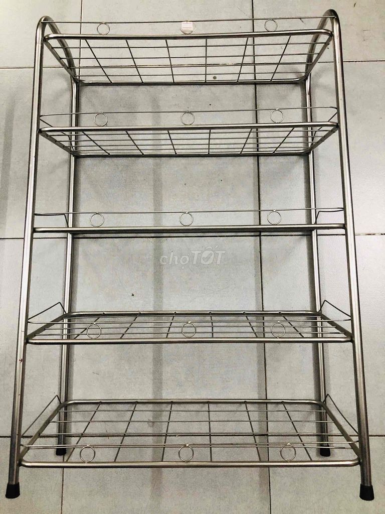Thanh lý Kệ giày dép Inox 5 tầng giá siêu rẻ. Mua bán Tủ, kệ gia đình tại Thị xã Bến Cát Bình Dương được đăng bởi Phương Nguyễn hình 1
