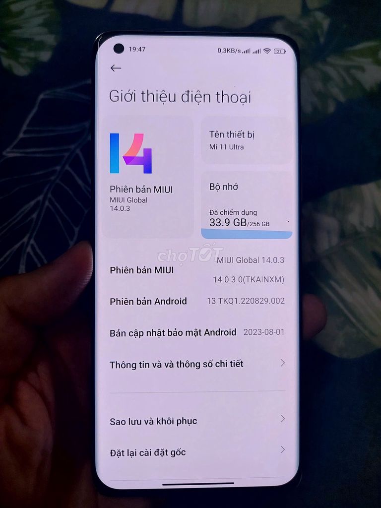 Mi 11 Ultra 5G_Quốc Tế_12/256_Zin 100%_Đẹp 98%. Mua bán Điện thoại tại Quận Hà Đông Hà Nội được đăng bởi P anh hình 1