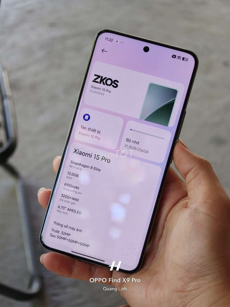 Xiaomi 15 Pro 256GB Xám. Mua bán Điện thoại tại Quận Cẩm Lệ Đà Nẵng được đăng bởi Nguyễn Văn Linh hình 1