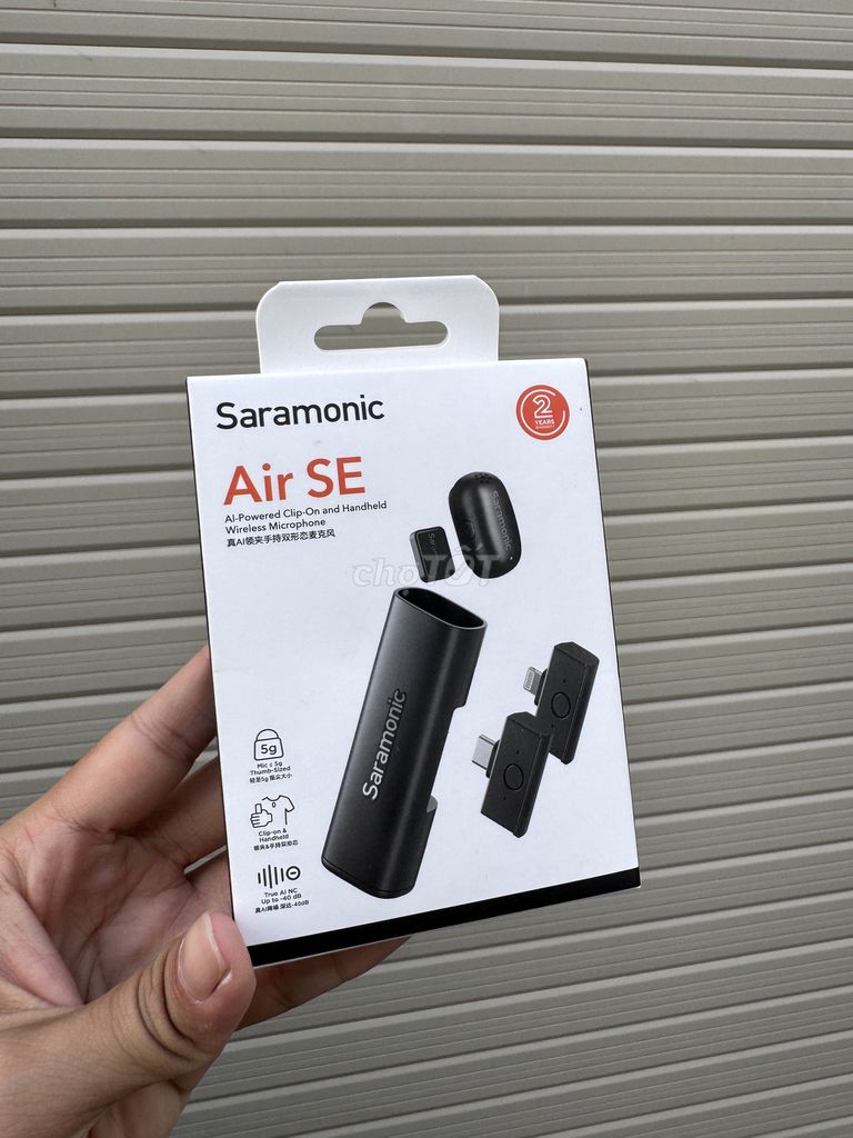 Microphone không dây Saramonic Air SE Đen. Mua bán Tivi, Âm thanh tại Quận Gò Vấp Tp Hồ Chí Minh được đăng bởi Tiem Secondhand hình 1