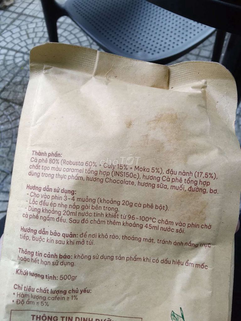 Cà phê xay Tự nhiên 500gr. Mua bán Đồ ăn, thực phẩm và các loại khác tại Quận Hải Châu Đà Nẵng được đăng bởi Hieu tran hình 1