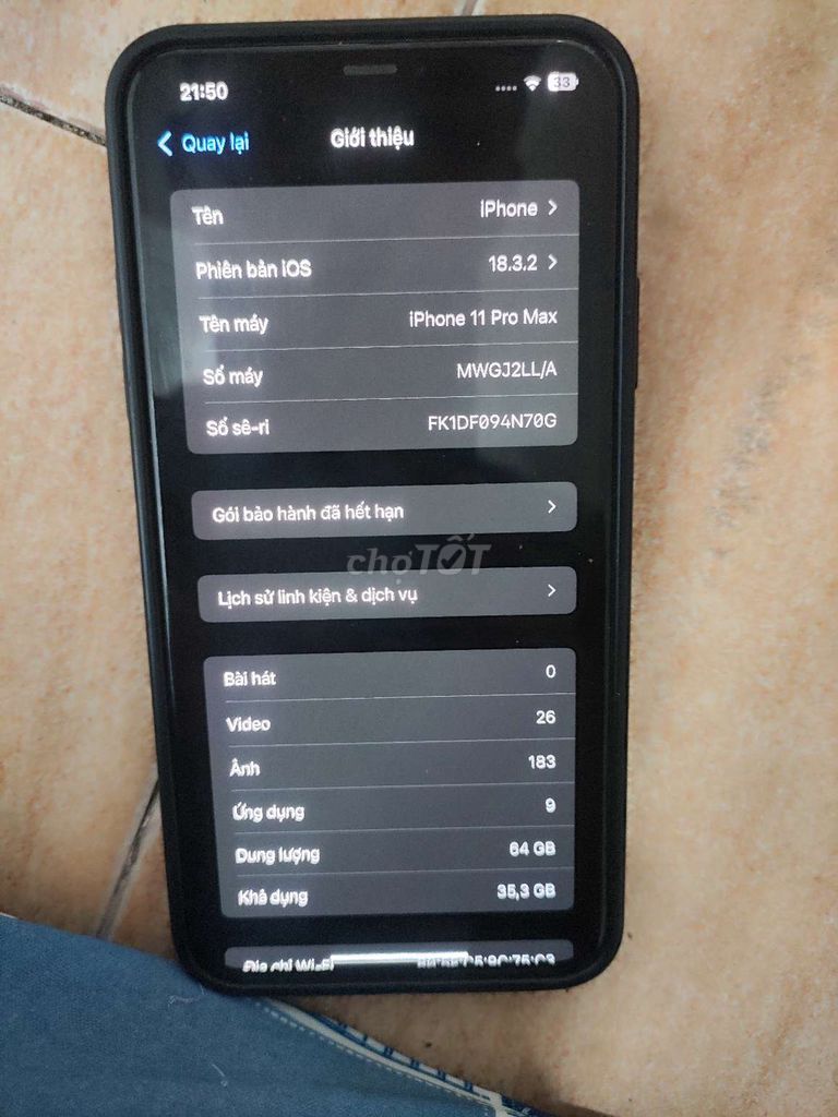 Apple iPhone 11 Pro Max 64GB Xám. Mua bán Điện thoại tại Thành phố Thủ Đức Tp Hồ Chí Minh được đăng bởi Hung Viet hình 1