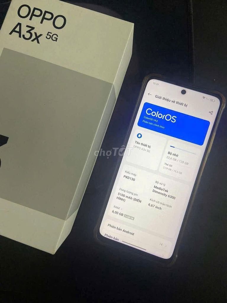 OPPO A3x 5G 128GB Xanh 99%. Mua bán Điện thoại tại Quận 1 Tp Hồ Chí Minh được đăng bởi Hội Đồ Điện Tử hình 1