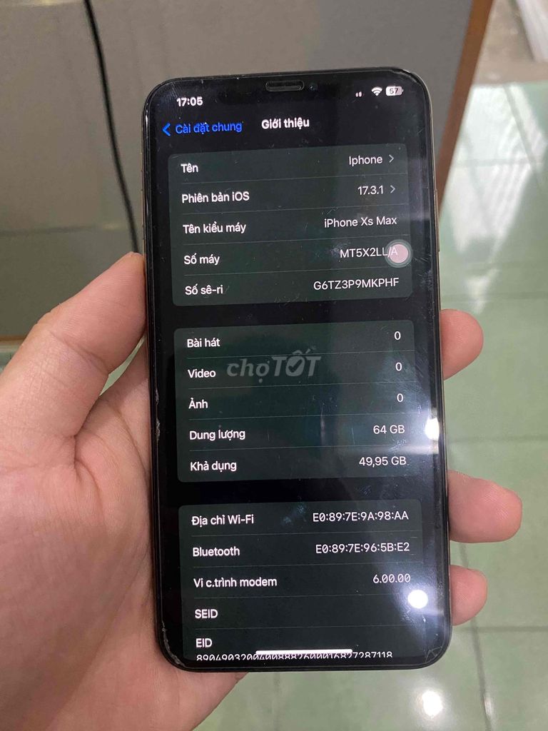 Apple iPhone Xs Max 64GB Vàng. Mua bán Điện thoại tại Thành phố Tuyên Quang Tuyên Quang được đăng bởi Tuấn Anh hình 1