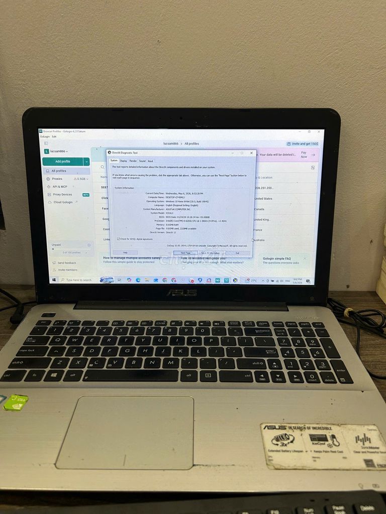 Asus X555U Đen Đã qua sử dụng. Mua bán Laptop tại Huyện Quốc Oai Hà Nội được đăng bởi Trần Văn Lực hình 1