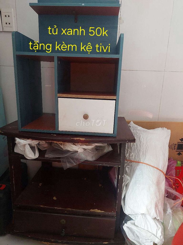 Kệ trang điểm xanh đơn giản. Mua bán Tủ, kệ gia đình tại Quận Bình Tân Tp Hồ Chí Minh được đăng bởi Đồ tùm lum hình 1
