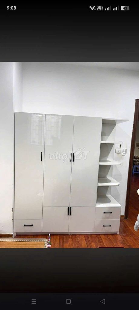 Tủ quần áo Nhựa Đài Loan  Trắng 3 cánh 1 kệ. Mua bán Tủ, kệ gia đình tại Thành phố Biên Hòa Đồng Nai được đăng bởi Phương hoa hình 1