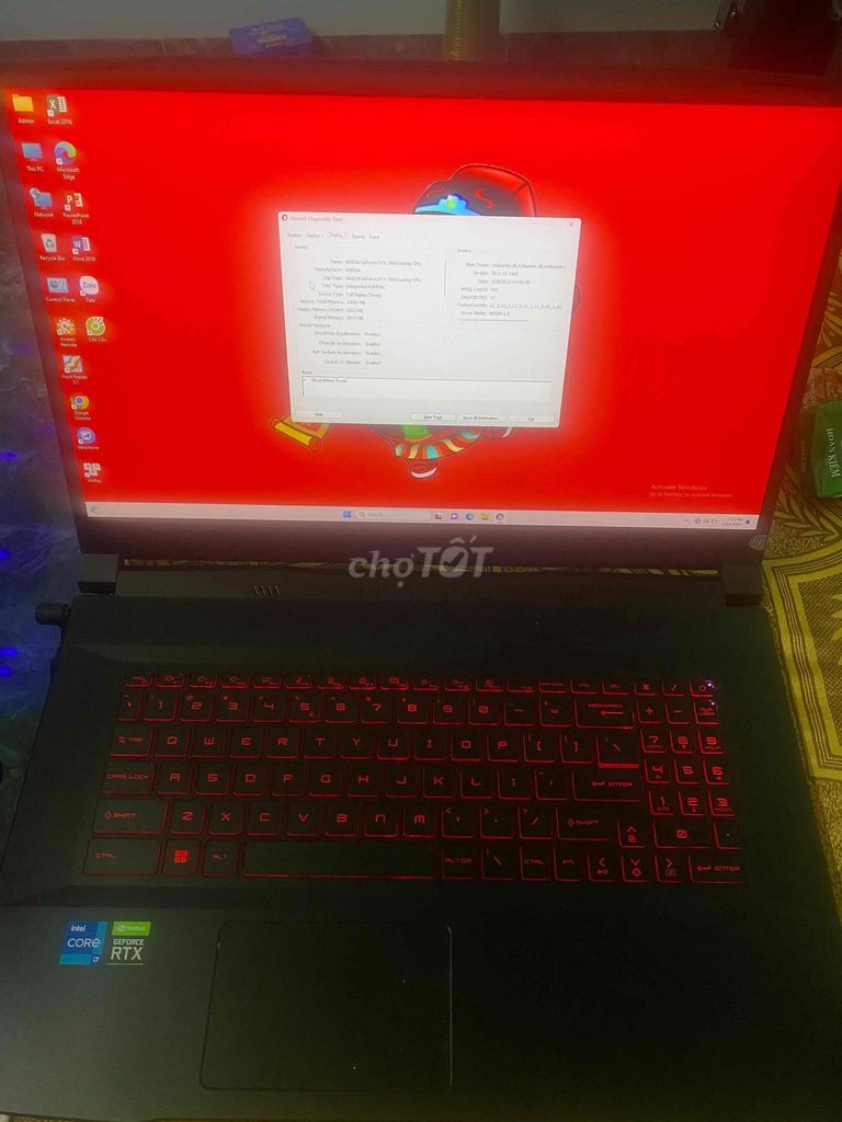 Bán máy laptop Gaming MSI GF76 core i7