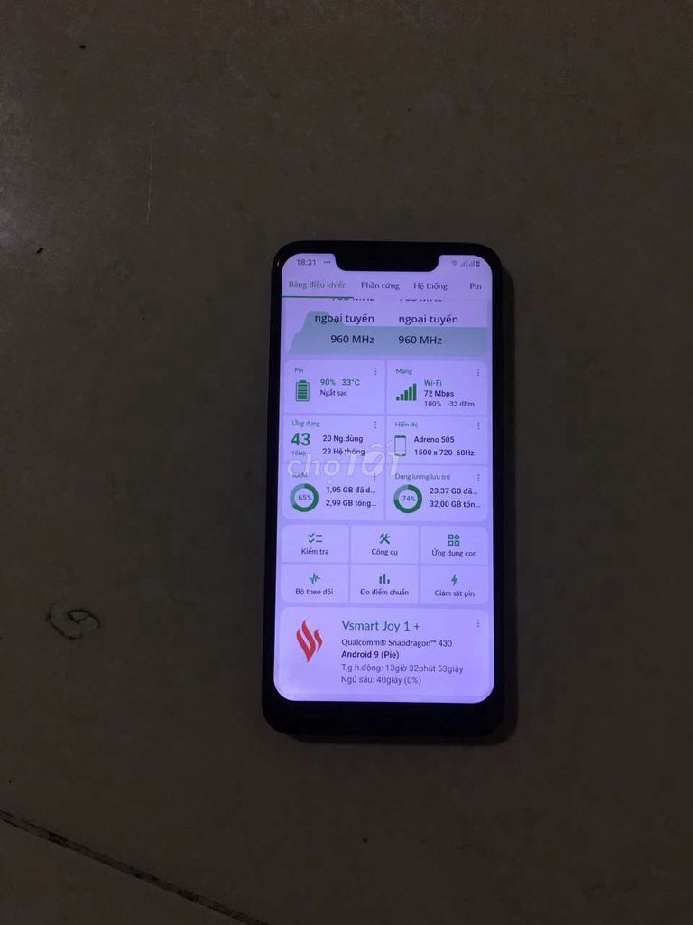 bán gấp Vsmart Joy 1 Plus Ram 3/32GB như bài đăng. Mua bán Điện thoại tại Quận 7 Tp Hồ Chí Minh được đăng bởi ĐIỆN THOẠI GIÁ TỐT QUẬN 7 hình 1
