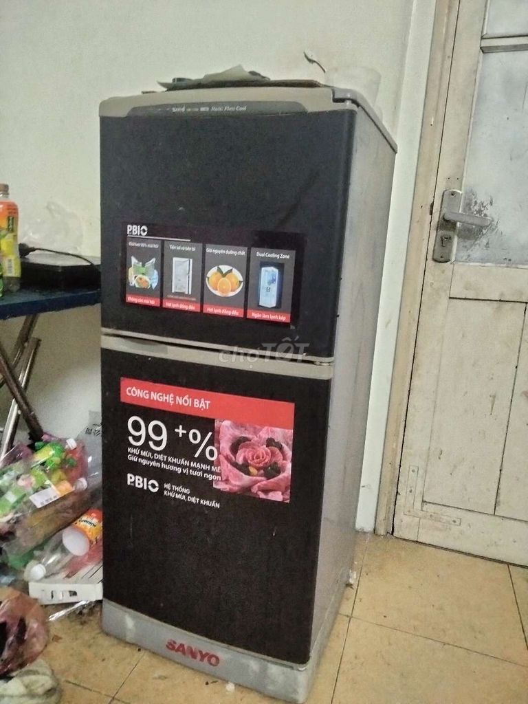 Tủ lạnh Sanyo Đen Khử mùi, diệt khuẩn. Mua bán Tủ lạnh tại Quận Bắc Từ Liêm Hà Nội được đăng bởi Phạm Huy hình 1