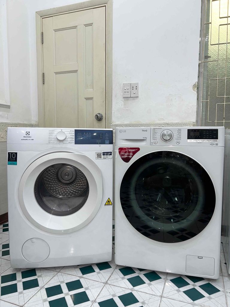 Máy giặt sấy LG ThinQ 10.5kg và Electrolux 7.5kg. Mua bán Máy giặt tại Quận Hải Châu Đà Nẵng được đăng bởi Lê Thuỳ Trinh hình 1