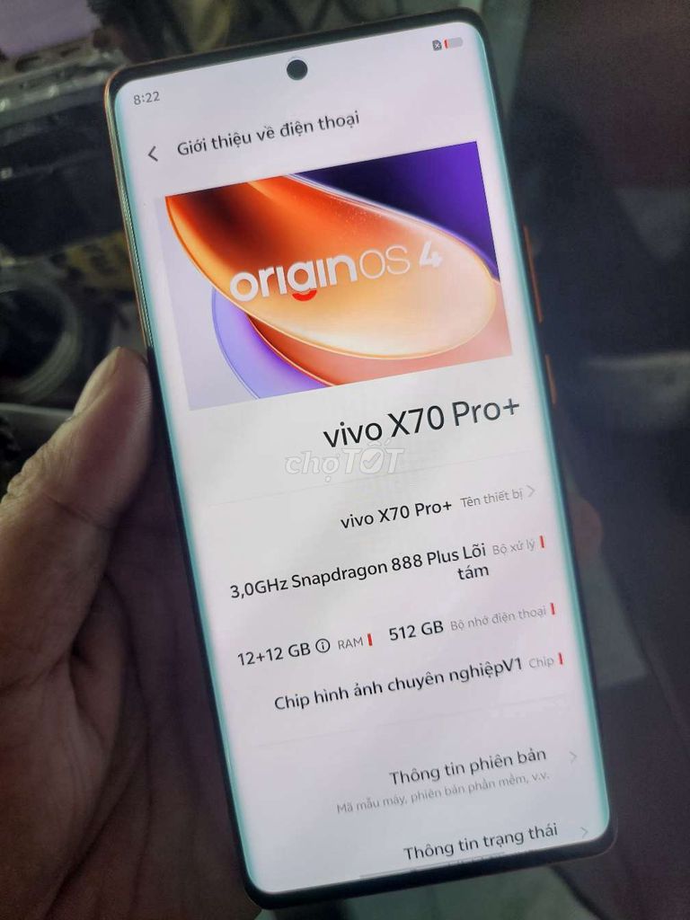 Vivo X70 Pro Plus 512GB Cam. Mua bán Điện thoại tại Thị xã Tân Uyên Bình Dương được đăng bởi Được hình 1