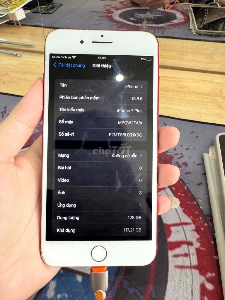 iPhone 7 Plus 128GB Đỏ. Mua bán Điện thoại tại Quận Đống Đa Hà Nội được đăng bởi Chí Hướng Group  hình 1