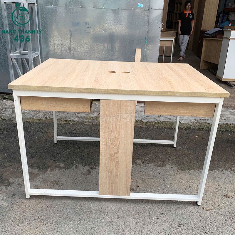 Bàn Làm Việc Nhóm Gỗ MDF Chân Sắt Cũ Còn Mới 90%. Mua bán Đồ dùng văn phòng tại Quận Tân Phú Tp Hồ Chí Minh được đăng bởi Công Ty TNHH TM DV INKPRO hình 1