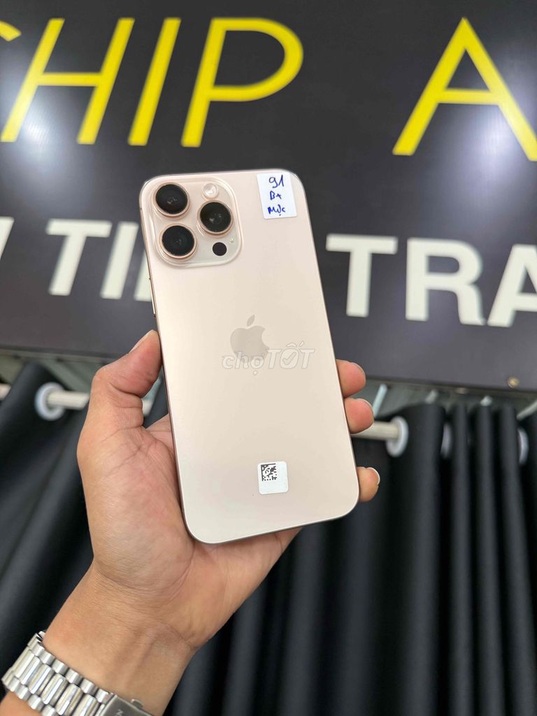 16ProMax Gold Qte zin áp xuất pin 91% giá rẻ. Mua bán Điện thoại tại Thành phố Biên Hòa Đồng Nai được đăng bởi Lộc Nguyễn hình 1