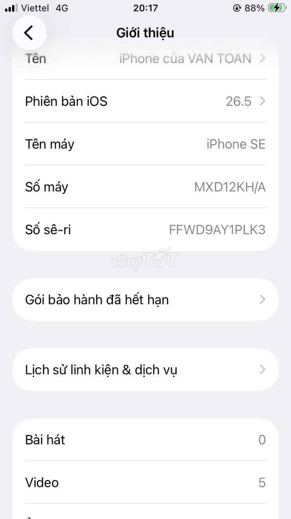 Apple iPhone SE 2020. Mua bán Điện thoại tại Quận Thanh Xuân Hà Nội được đăng bởi LE VAN TOAN hình 1