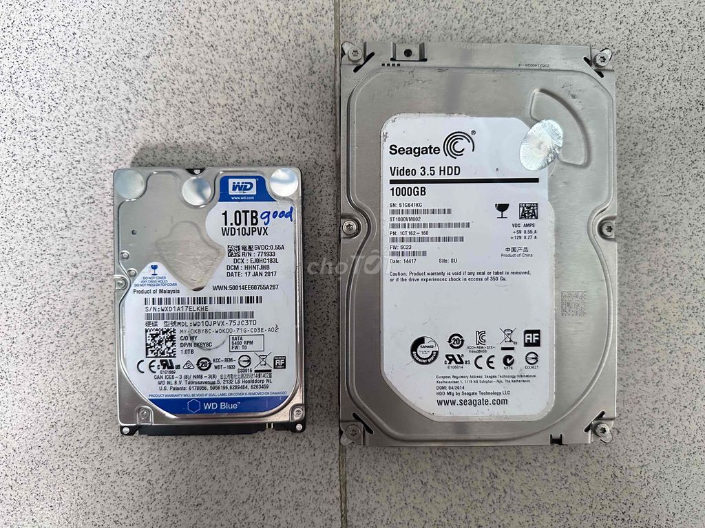 Ổ cứng HDD 1TB-500GB-250GB. Mua bán Linh kiện (RAM, Card...) tại Quận Bình Thạnh Tp Hồ Chí Minh được đăng bởi Mã Phước hình 1