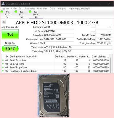 Thanh lý 4 ổ HDD ít sử dụng. Mua bán Linh kiện (RAM, Card...) tại Quận Cái Răng Cần Thơ được đăng bởi Văn Bảy