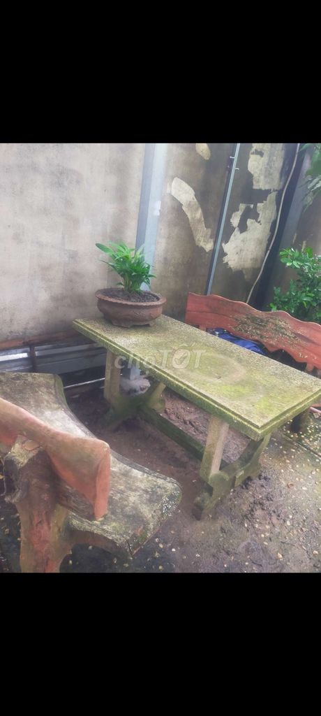 Bộ bàn ghế sân vườn Đá Xám. Mua bán Bàn ghế tại Huyện Củ Chi Tp Hồ Chí Minh được đăng bởi  Thanh Nam  hình 1