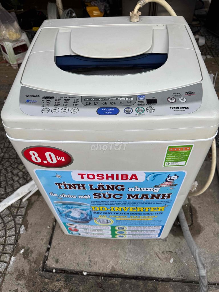 thanh lý máy giặt Toshiba 8.0KG còn mới tin