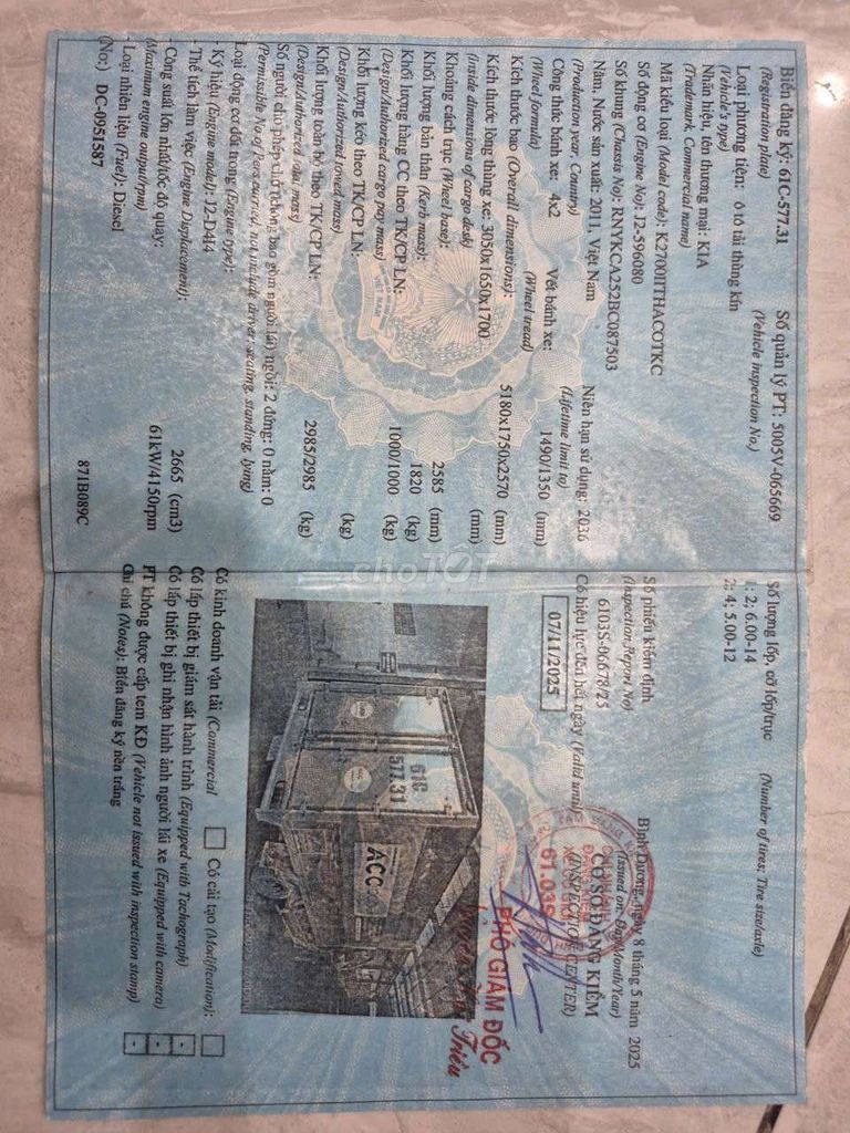 Bán xe KIA K2700. Mua bán Xe tải, xe ben tại Thành phố Thuận An Bình Dương được đăng bởi Đào Đình Đại hình 6