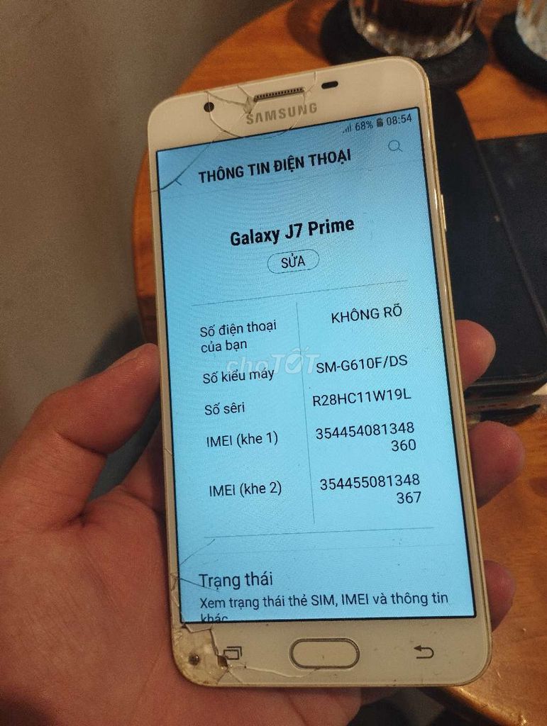 Samsung Galaxy J7 Prime Vàng Đã sử dụng. Mua bán Điện thoại tại Huyện Bình Chánh Tp Hồ Chí Minh được đăng bởi nguyễn ngọc ý hình 1