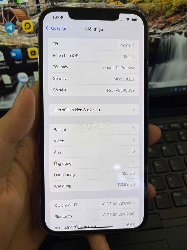 iPhone 12 Pro Max 128GB Đen bản Quốc tế