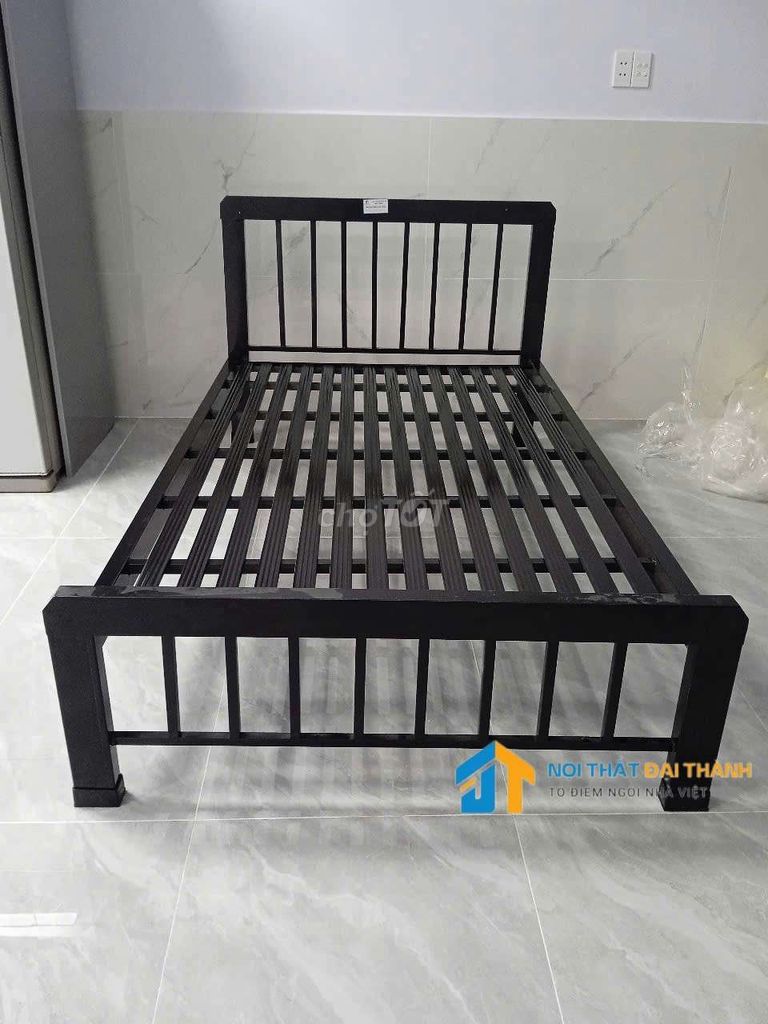 GIƯỜNG SẮT 1M2X2M MN01 GIÁ RẺ - GIAO HỎA TỐC HCM. Mua bán Giường, chăn ga gối nệm tại Quận Tân Phú Tp Hồ Chí Minh được đăng bởi NỘI THẤT ĐẠI THÀNH hình 1