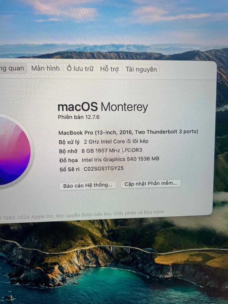 Apple MacBook Pro i5 13 inch 8GB/251GB. Mua bán Laptop tại Quận 12 Tp Hồ Chí Minh được đăng bởi hong hình 1