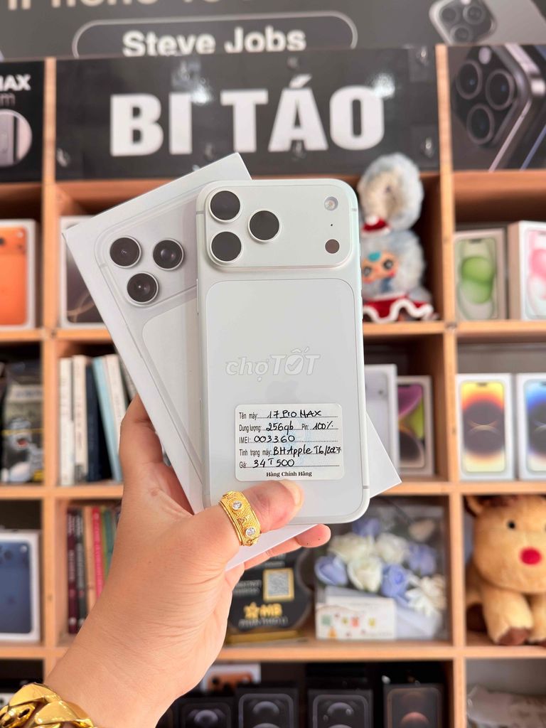 Apple iPhone 17 Pro Max 256GB (LikeNew 99). Mua bán Điện thoại tại Thành phố Long Xuyên An Giang được đăng bởi Bi Táo Store hình 1